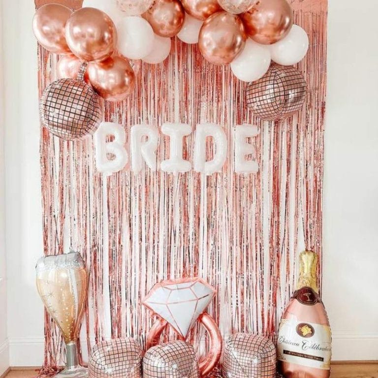 Rose Gold Personalized Bachelorette Garland for the Bride