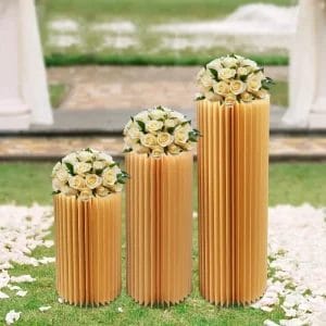 Personalized Wedding Centerpiece Cardboard Branded Party Floral Stand