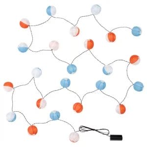 Customized LED String Light 24 Lights Globe Multicolor Battery Operated