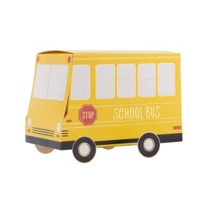 Customized School Bus Treat Boxes Classroom Party Favor Boxes