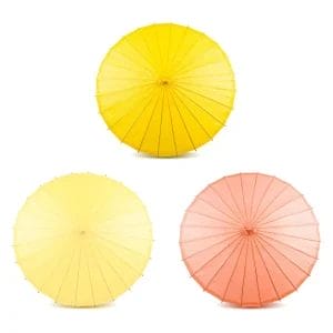 Set of 3 Paper Parasols for Bulk Wholesale Wedding Party Decorations