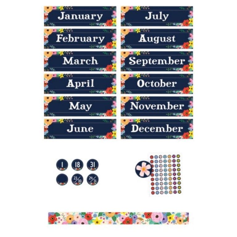 Wildflowers Classroom Décor Set (5)