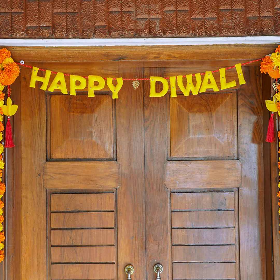 Handmade Decorative Tassled Happy Diwali Decor