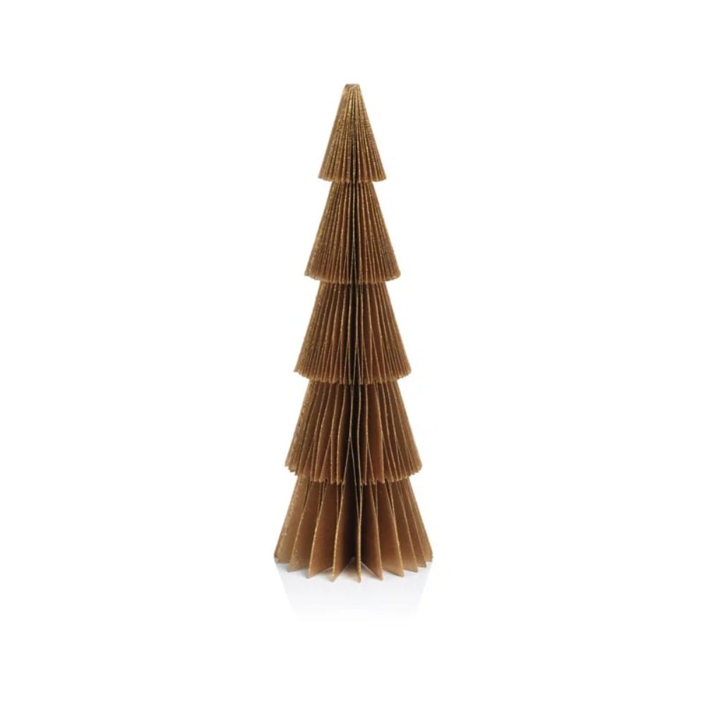 6 Piece Paper Decorative Tabletop Tree Set, Gold (1)