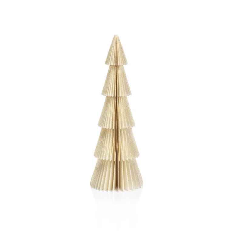 6 Piece Paper Decorative Tabletop Tree Set, Ivory (1)