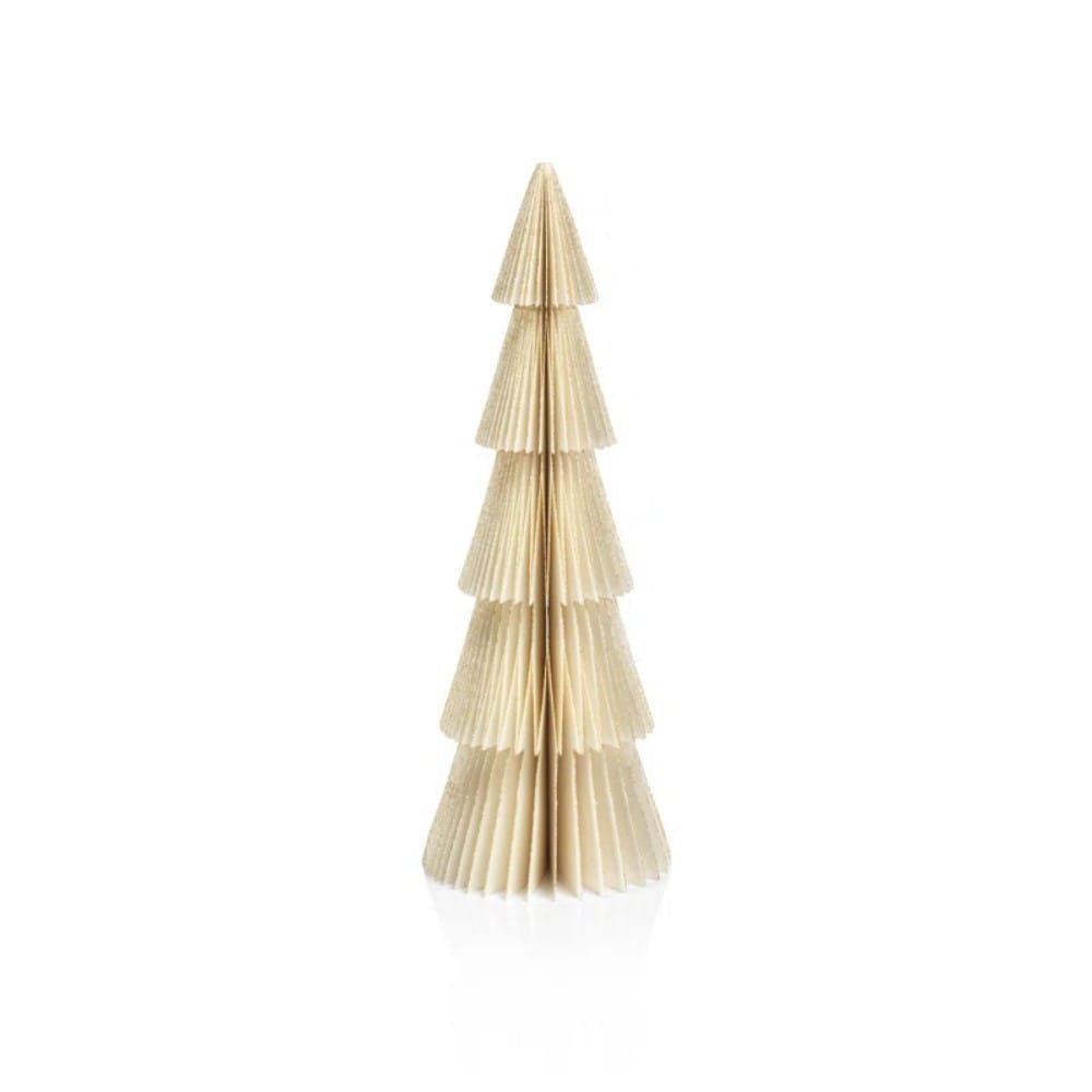 6 Piece Paper Decorative Tabletop Tree Set, Ivory (1)