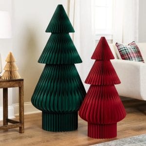 Accordion Honeycomb Foldable Paper Christmas Tree 3 27 4
