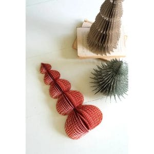 Set of Three Printed Paper Accordion Christmas Trees With Wholesale Price