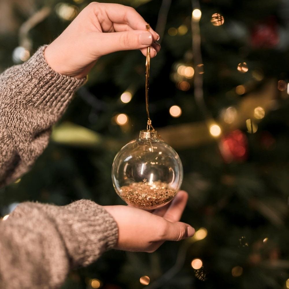 Trendy Unique Christmas Ornament — Classic Glass Baubles (Hand-painted)