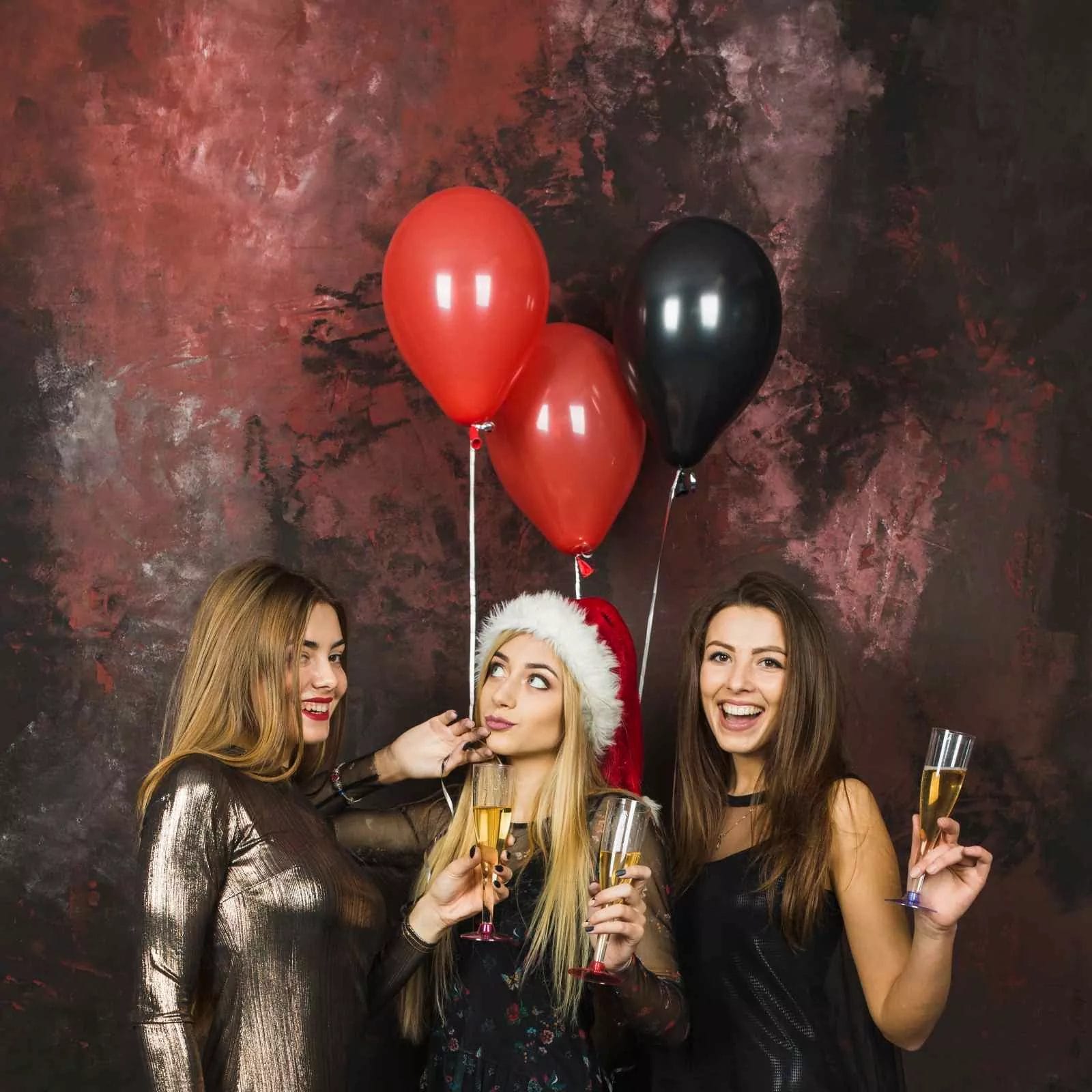 happy girls celebrating divorce together