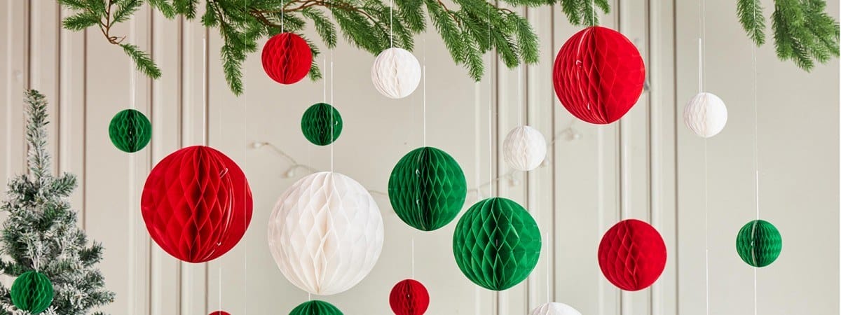 personalized Christmas Ornaments paper honeycomb balls