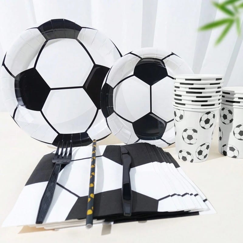 Soccer Themed Paper Party Supplies Wholesale Supplier