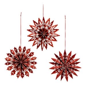 Custom Christmas Cardboard Snowflake Ornaments Multi-Color Wholesale Factory