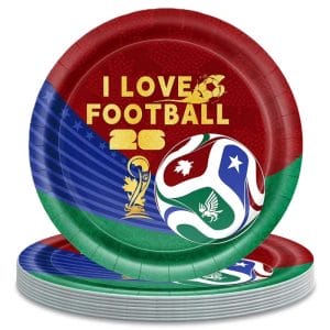 Football Themed Party Supplies with Plates for Boys Kids Party 2026