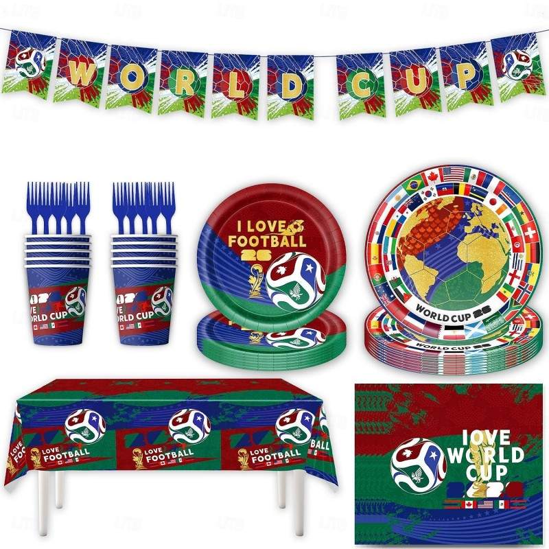 Sports Theme Soccer Party Supplies Wholesale Factory