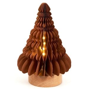Foldable Christmas Tree LED Paper Lamp | Bulk Honeycomb Holiday Decoration Light