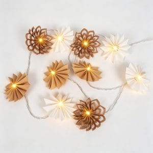 Custom Origami Paper Star/Flower String Lights | OEM Neutral Home/Event Decor Lighting Supplier